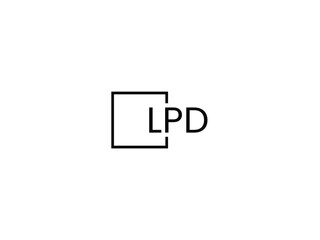 Fototapeta premium LPD letter initial logo design vector illustration