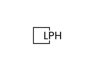 Obraz premium LPH letter initial logo design vector illustration
