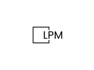 Fototapeta premium LPM letter initial logo design vector illustration