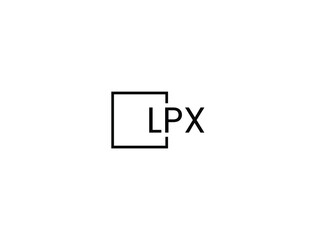 Fototapeta premium LPX letter initial logo design vector illustration