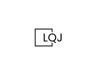 LQJ letter initial logo design vector illustration