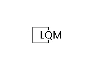 LQM letter initial logo design vector illustration