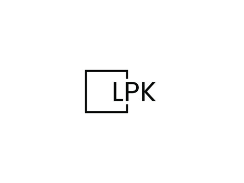 LPK letter initial logo design vector illustration