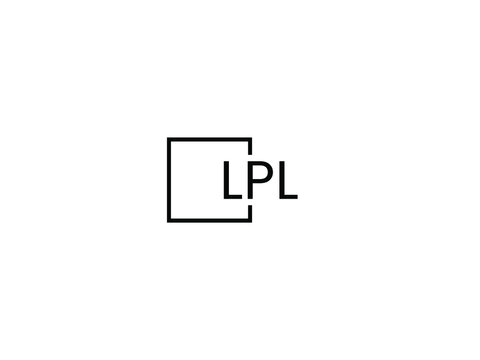 LPL letter initial logo design vector illustration