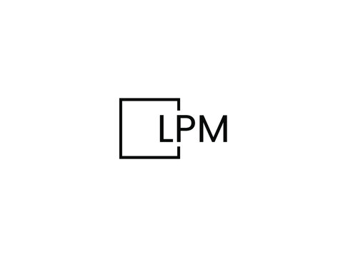 LPM letter initial logo design vector illustration