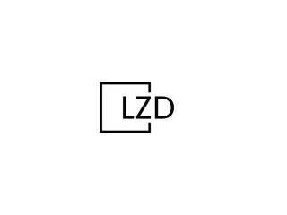 LZD letter initial logo design vector illustration