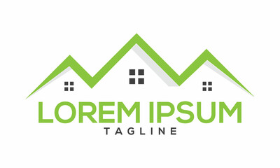 Unique home real estate logo Modern and minimalist vector and abstract logo