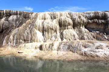 Fototapeta na wymiar Hot springs state park/ Thermopolis - Wyoming, USA