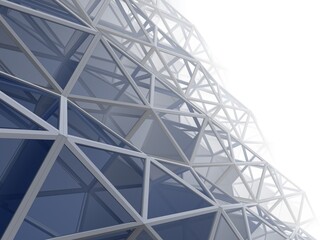 Modern architecture construction 3d illustration