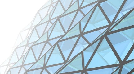 Modern architecture construction 3d illustration