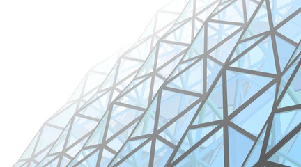 Modern architecture construction 3d illustration