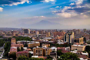 Obraz premium panorama Yerevan on Ararat