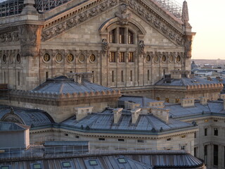 Fototapeta na wymiar A close-up on the Opera. Paris, France, october 2021.