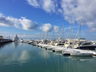 Fototapeta premium yachts in marina