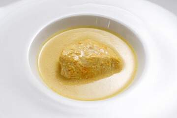 Spicy chicken curry with coconut milk