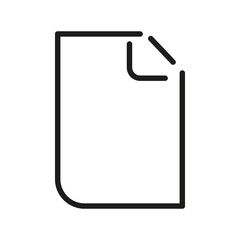 Document Outline Vector  Icon. Illustration Of A Stroke Vector On A White Background. From App And Website
