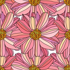 Tuinposter floral seamless pattern © Chantal