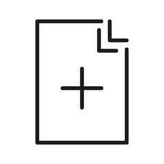 Document Outline Vector  Icon. Illustration Of A Stroke Vector On A White Background. From App And Website