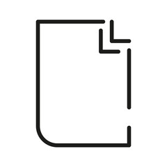 Document Outline Vector  Icon. Illustration Of A Stroke Vector On A White Background. From App And Website