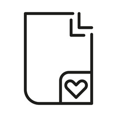 Document Outline Vector  Icon. Illustration Of A Stroke Vector On A White Background. From App And Website