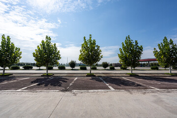parking lot in city © THINK b