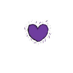 dark violet heart icon (colored)