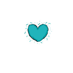 cyan heart icon (colored)