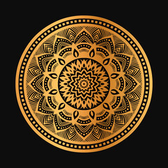 Luxury mandala background with golden arabesque pattern Arabic Islamic east style.decorative mandala for print, book cover, banner design, business card greeting card, and poster design.