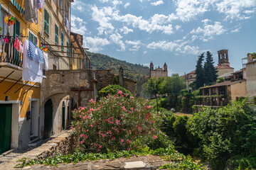 View of Dolcedo, a picturesque village near Imperia, Liguria, Italy
