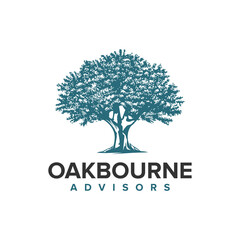 oak tree logo inspiration, wood, ecology