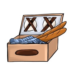 basket wicker picnic isolated icon  illustration design
