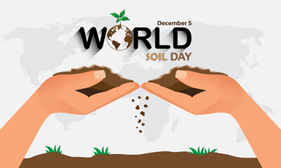 World Soil Day Design Vector Illustration for Poster Background and Banner Design