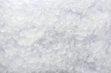 Clear crushed ice as background, top view - Powered by Adobe