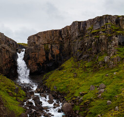 Fototapeta na wymiar Fardagafoss - Iceland waterfall