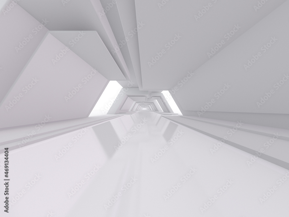 Poster abstract modern empty architecture background. 3d illustration