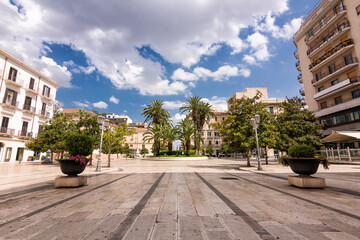 View of Maria Immacolata square (Piazza Maria Immacolata) in the city of Taranto, Italy 