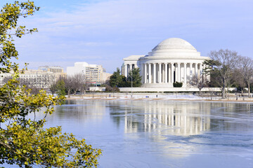 Jefferson Memorial in wintertime - Washington DC, United States