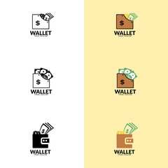 Wallet Logo Design. business, consulting, finance logo of wallet
