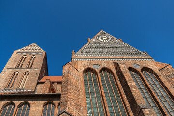 Die Kirche St. Nikolia in der Hansestadt Wismar, Mecklenburg-Vorpommern