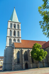 Fototapeta premium Die Evangelische Pauluskirche im Zentrum der Stadt Hamm, Nordrhein-Westfalen