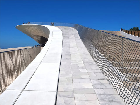 Building of the Maat museum of Art, Archirecture and Technology in Lisbon in Portugal