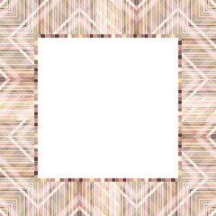 Vector abstract frame in pastel nude colors