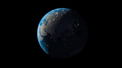 8k Ultra HD 7640x4320. Panoramic view of earth, sun, star and galaxy. Sunrise over planet Earth, view from space. 3d rendering.
