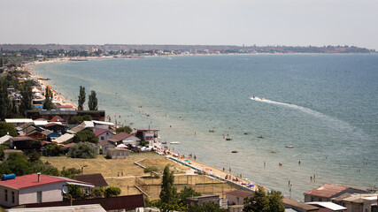Aerial view of beach