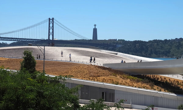Building of the Maat museum of Art, Archirecture and Technology in Lisbon in Portugal