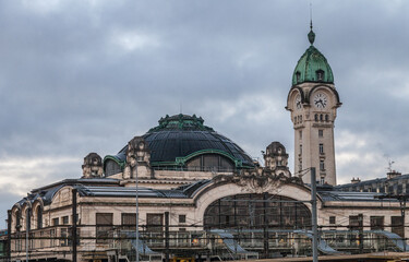 Limoges (Haute Vienne, France) - Coupole et campanile de la gare des Bénédictins