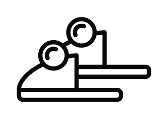 Home shoes flat line icon. Comfortable house slipper. Mens and womens footwear, children slippers in the form of dinosaur and rabbit. Outline sign for mobile concept and web design, store