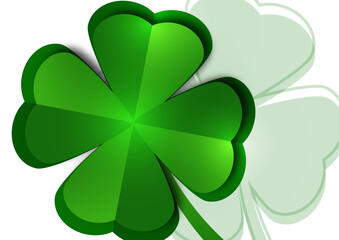 Fototapeta premium St. Patrick's Day banner design template. Simple banner for website, store, magazine promotions. Vector