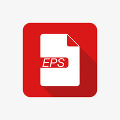 Eps file format icon. Design file format for illustrations, vectors.