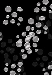 Drops circles background black and white minimalistic, background for design